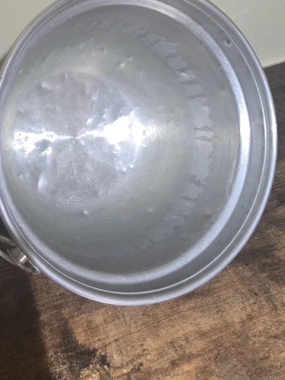 Vintage Mid-Century Hammered Aluminum Ice Bucket with Lid